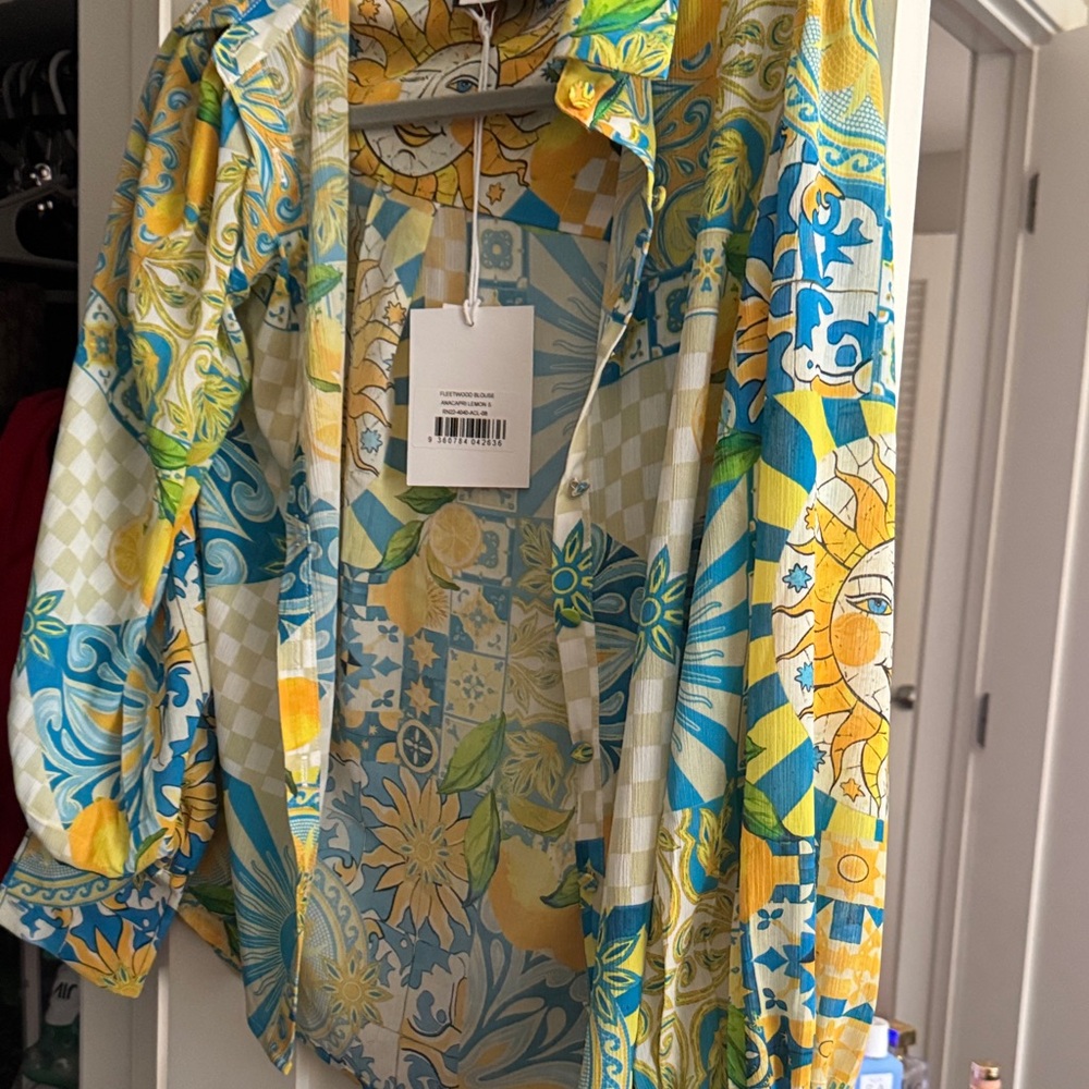 Runaway the Label- Brand NEWColorful Floral Women's Blouse